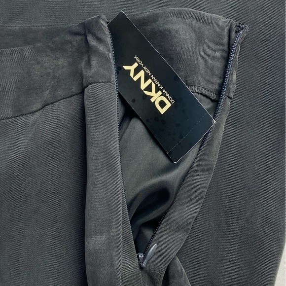 DKNY Mini Skirt Womens Size 4 Black Zipper Pockets A-Line Ladies Skirt MSRP $225 - Picture 5 of 12
